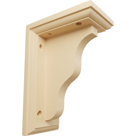 Ekena Millwork 3"W x 5"D x 7"H Hamilton Traditional Bracket, Maple BKT03X05X07HAMA